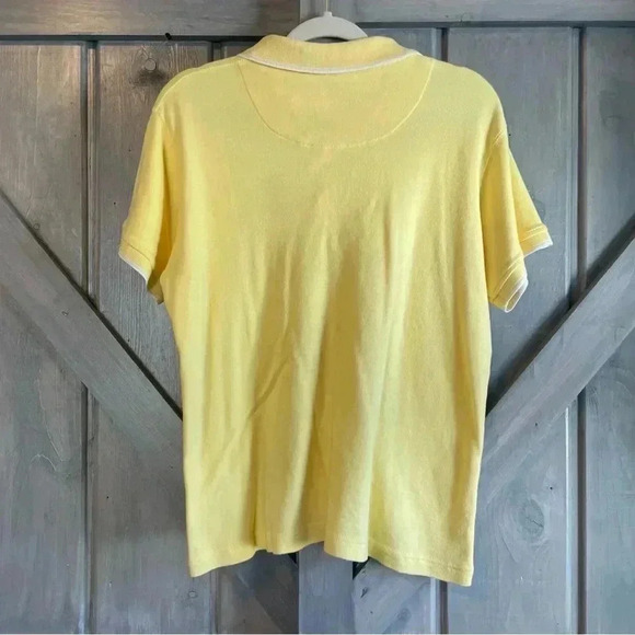 Vintage Disney Minnie Mouse Polo Shirt yellow with embroidered Minnie size large - Picture 5 of 5